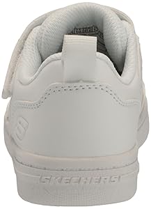 Amazon.com | Skechers Kids Smooth Street Sneaker, White, 11